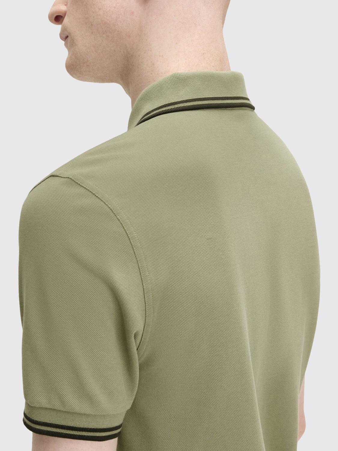 FRED PERRY POLO SHIRT: T-shirt men Fred Perry, Emerald - Img 3