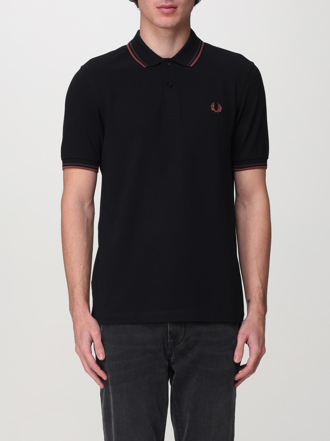 FRED PERRY 폴로 셔츠: 티셔츠 남성 Fred Perry, 블랙 1 - Img 1