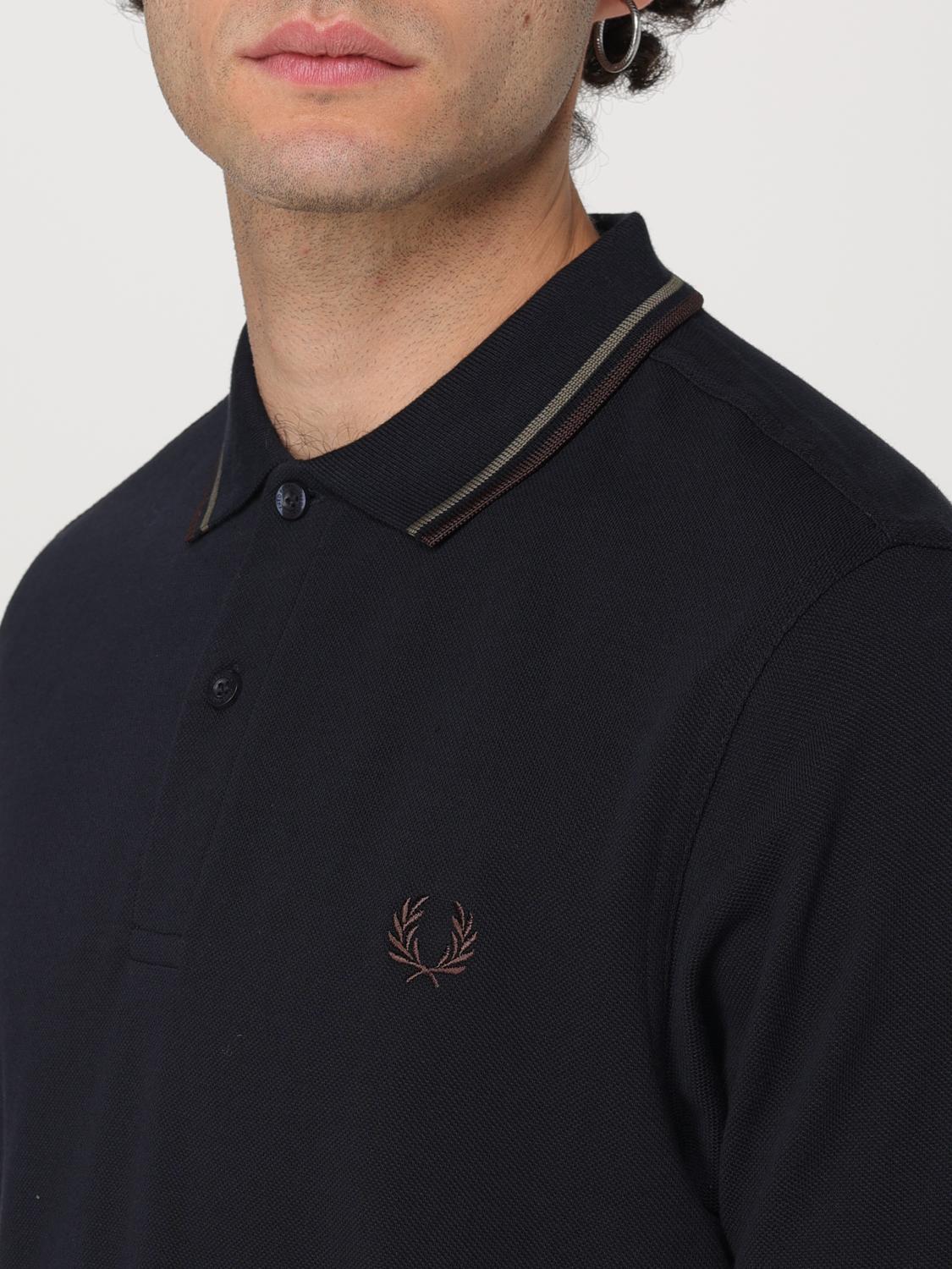 FRED PERRY POLO SHIRT: T-shirt men Fred Perry, Blue 2 - Img 3