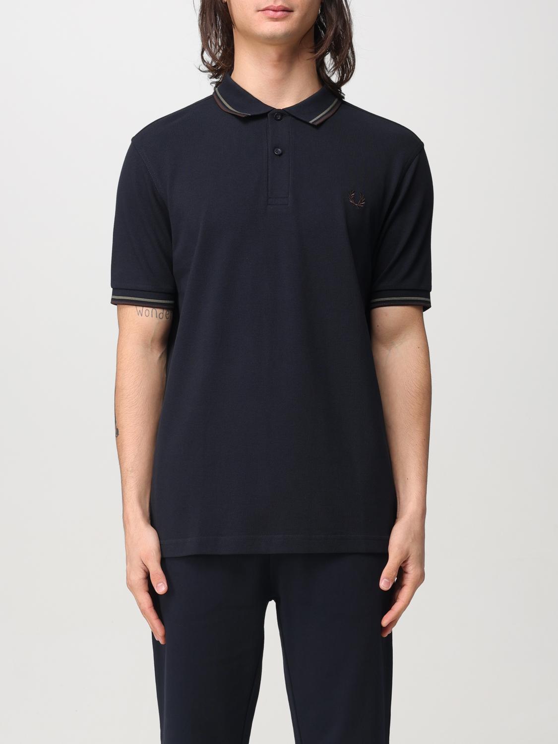 FRED PERRY POLO SHIRT: T-shirt men Fred Perry, Blue 3 - Img 1