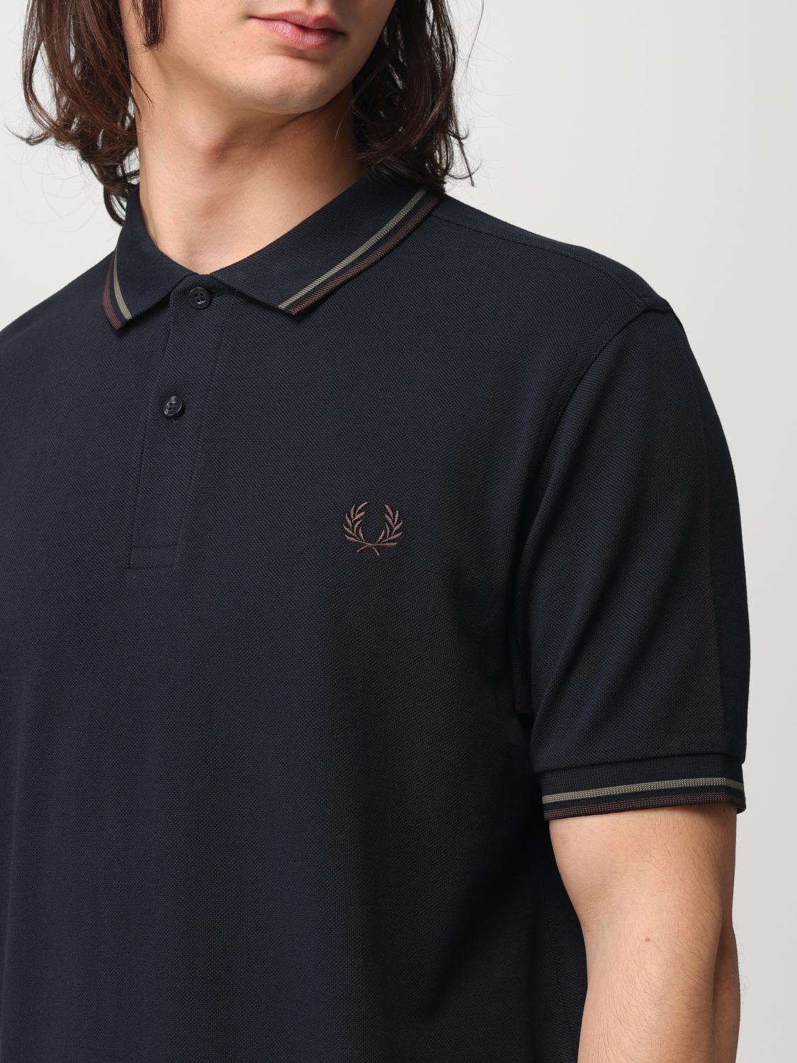 FRED PERRY POLO SHIRT: T-shirt men Fred Perry, Blue 3 - Img 3