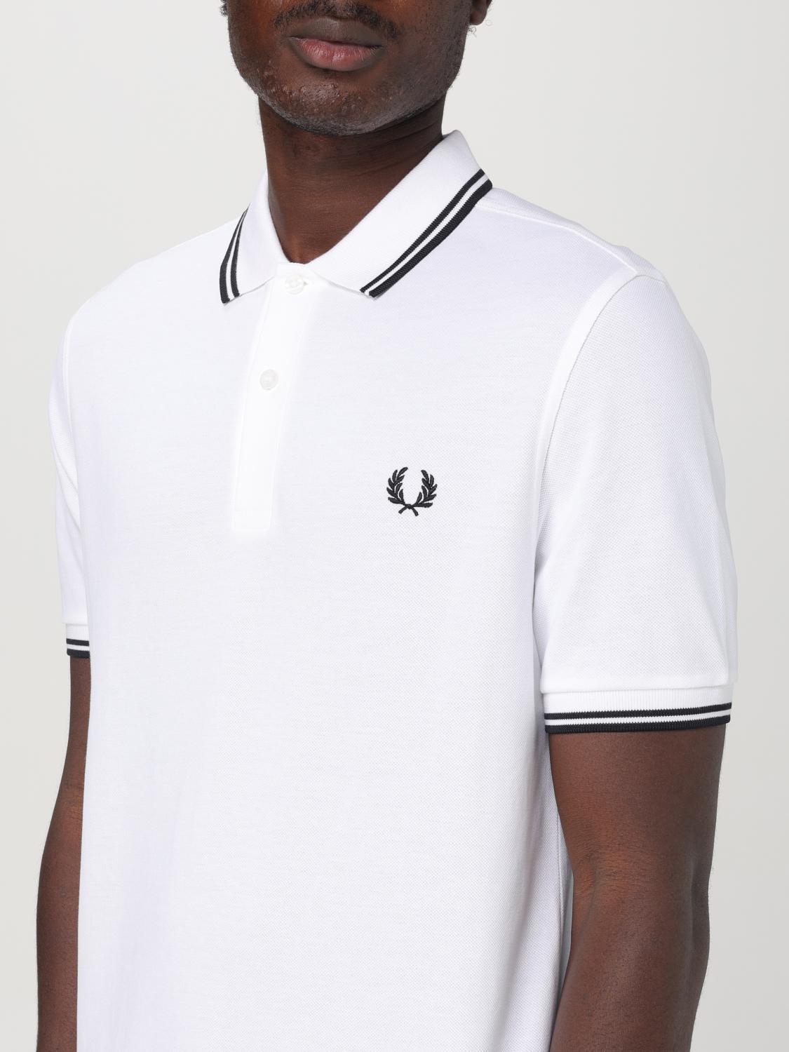 FRED PERRY POLO SHIRT: T-shirt men Fred Perry, White 1 - Img 3