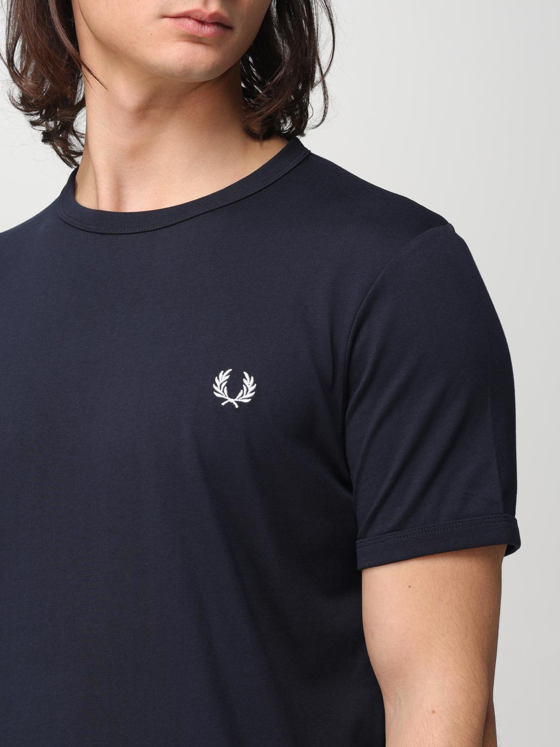 FRED PERRY T恤: T恤 男士 Fred Perry, 蓝色 - Img 3