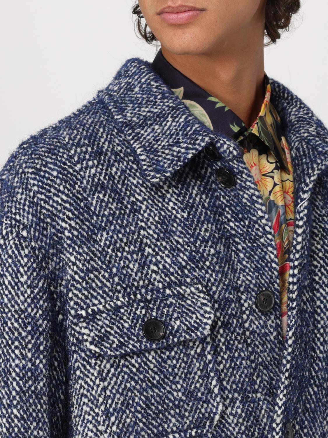 ETRO JACKET: Coat men Etro, Blue - Img 5