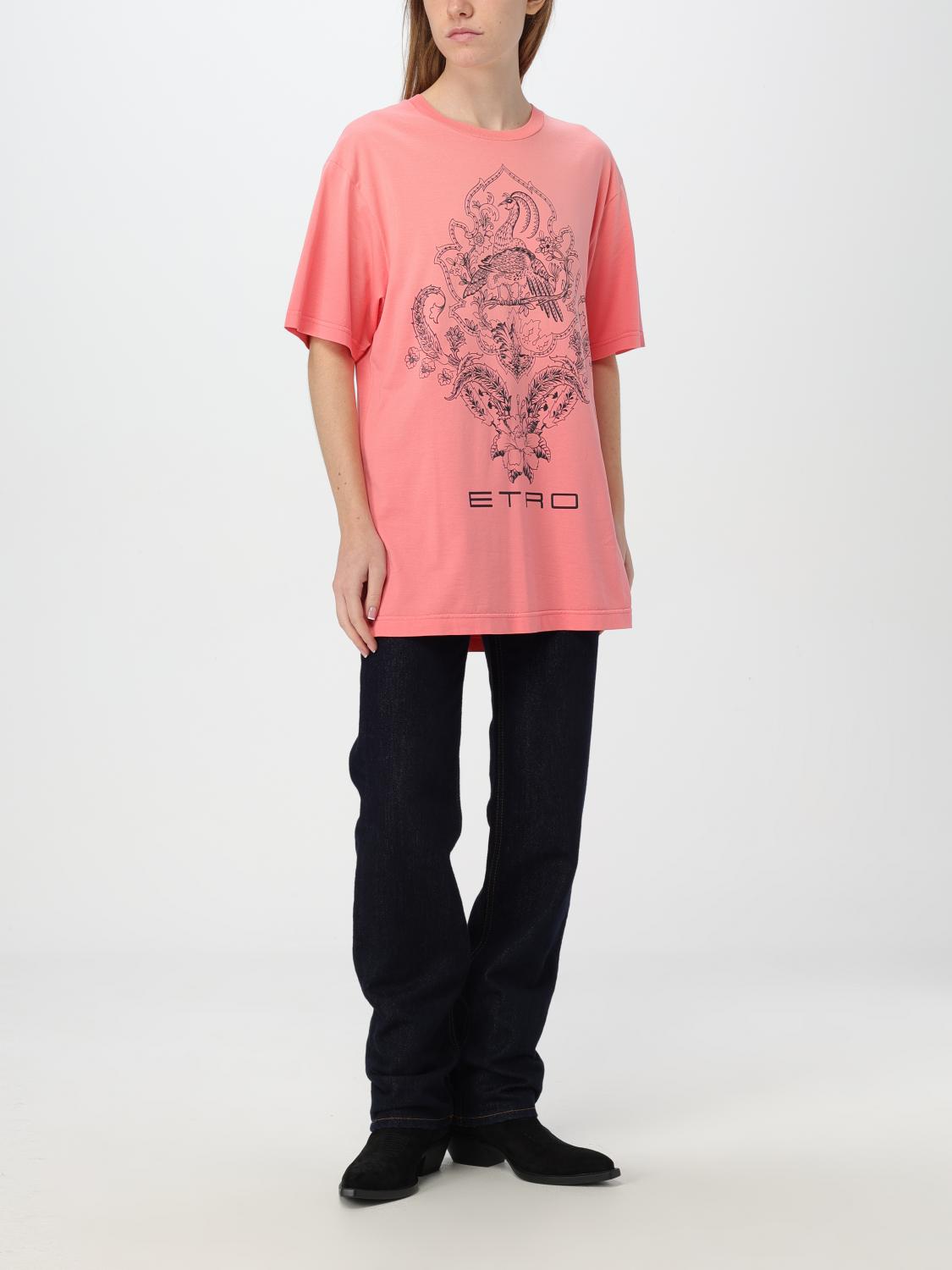 ETRO T-SHIRT: T-shirt woman Etro, Pink - Img 2