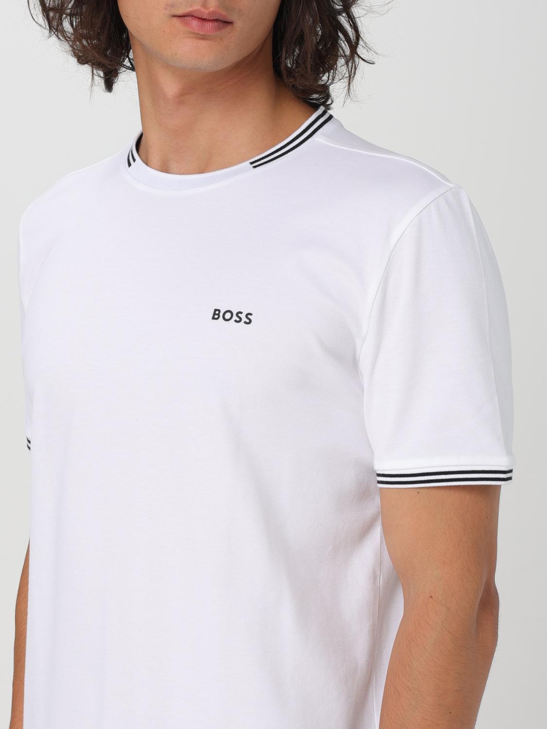 BOSS CAMISETA: Camiseta Boss de algodón con logo, Blanco - Img 3