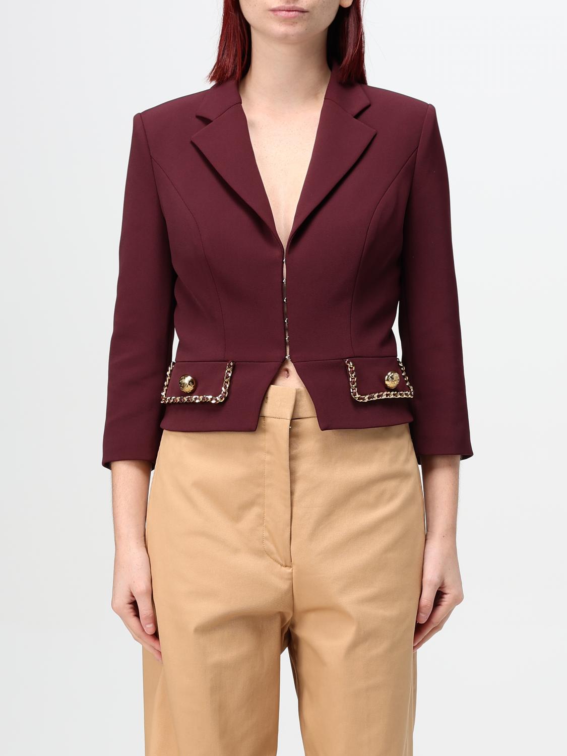 ELISABETTA FRANCHI AMERICANA: Chaqueta mujer Elisabetta Franchi, Rojo - Img 1