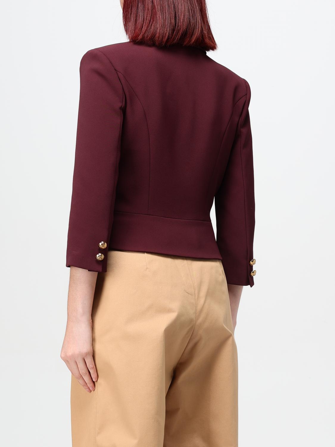 ELISABETTA FRANCHI AMERICANA: Chaqueta mujer Elisabetta Franchi, Rojo - Img 2