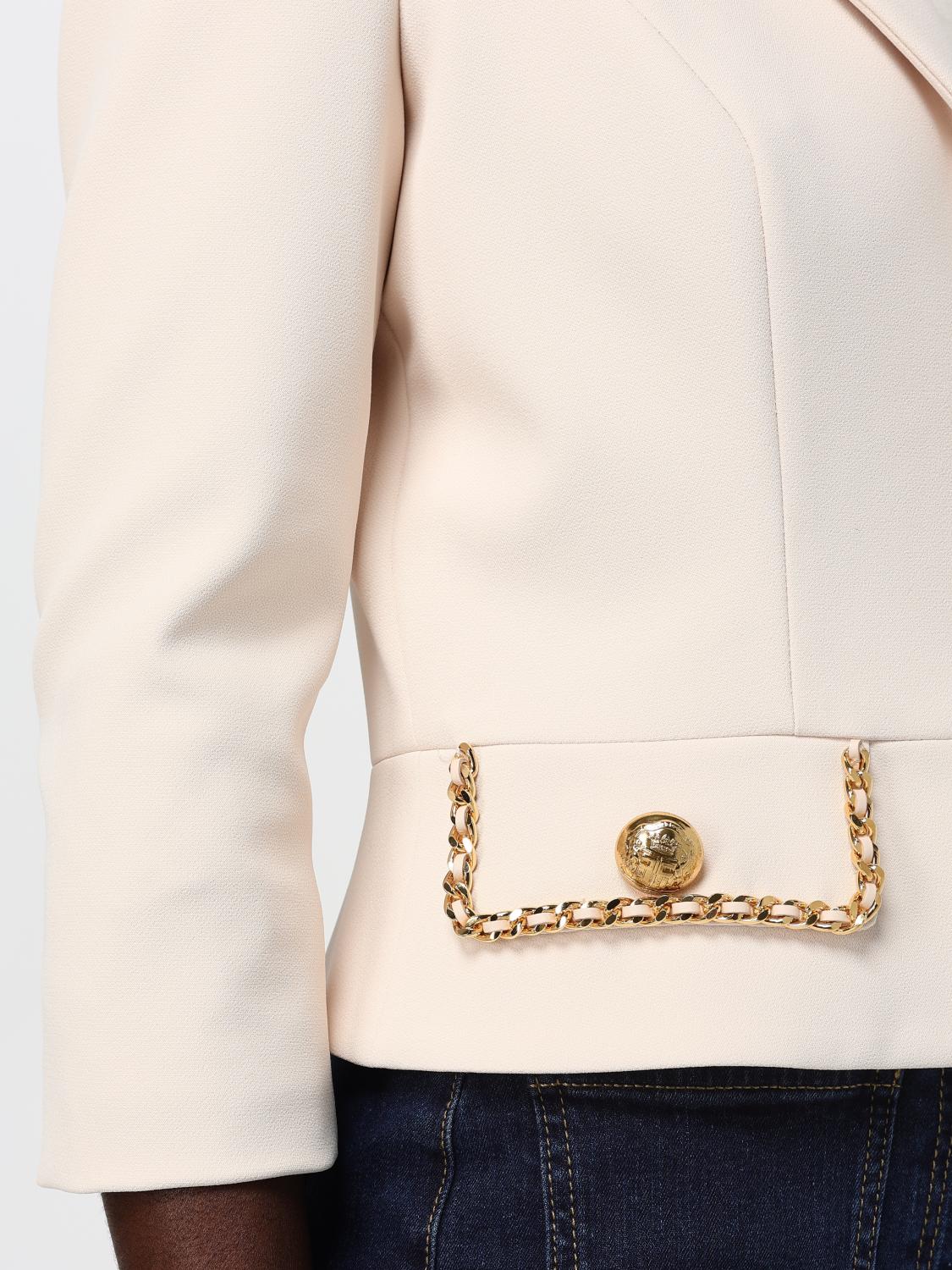 ELISABETTA FRANCHI AMERICANA: Chaqueta mujer Elisabetta Franchi, Mantequilla - Img 4