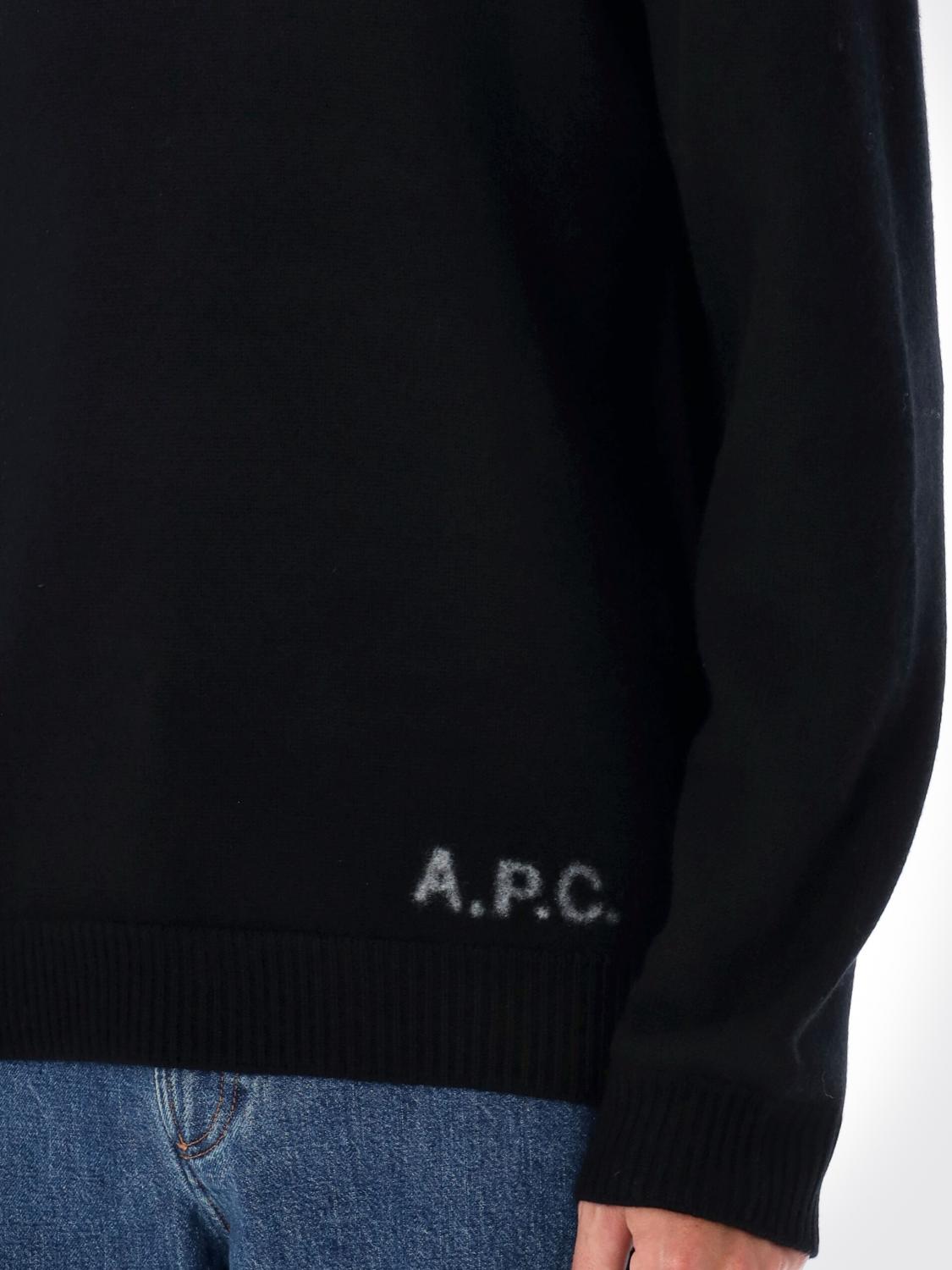 A.P.C. JERSEY: Jersey hombre A.P.C., Negro - Img 3