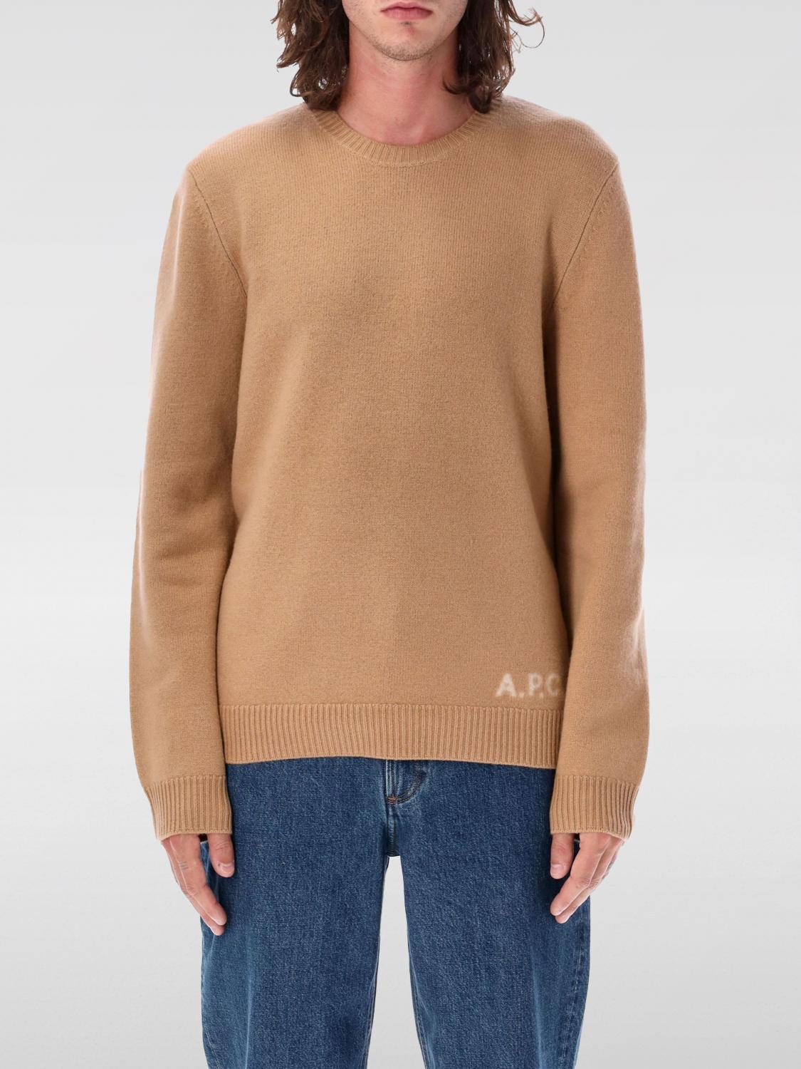A.P.C. PULL: Pull homme A.P.C., Marron - Img 1