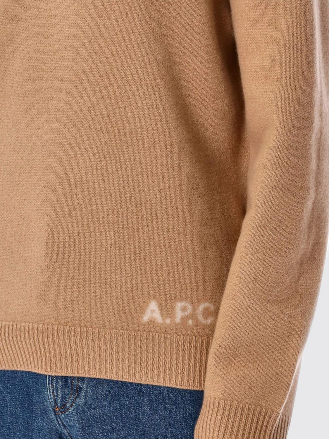 A.P.C. PULL: Pull homme A.P.C., Marron - Img 3