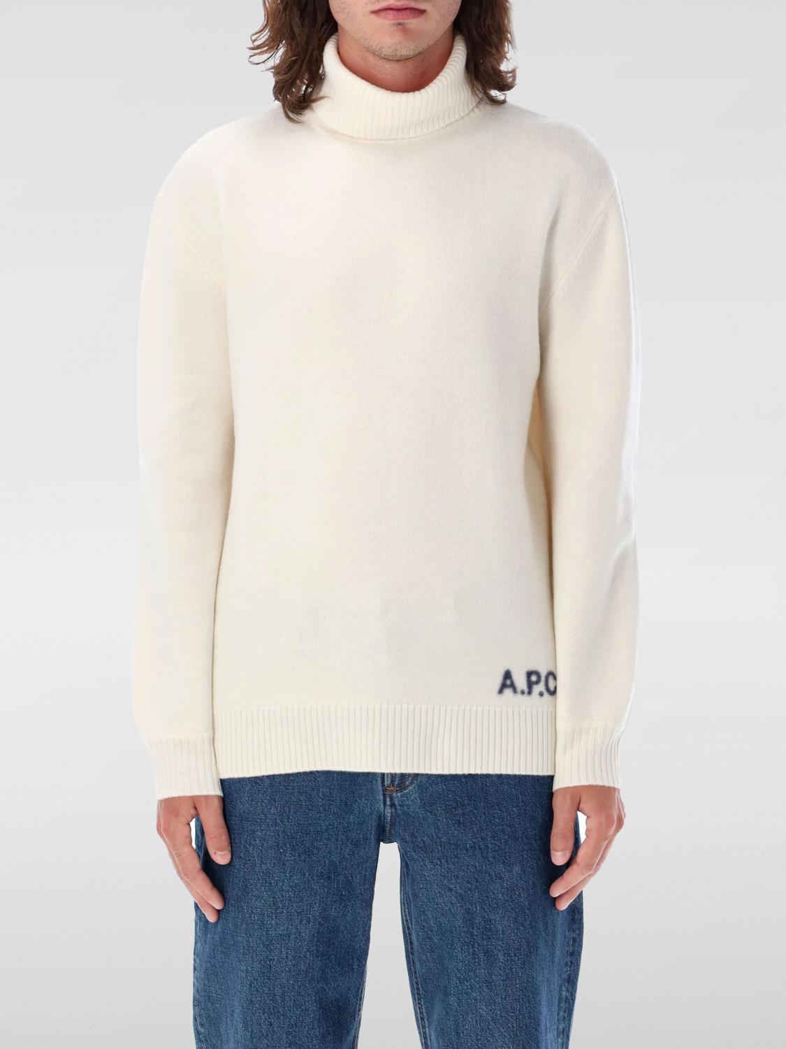 A.P.C. PULL: Pull homme A.P.C., Beige - Img 1