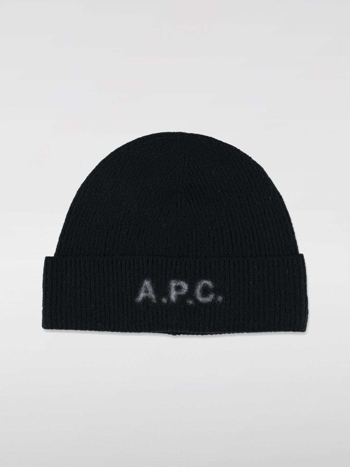 A.P.C. HAT: Hat men A.P.C., Black - Img 1