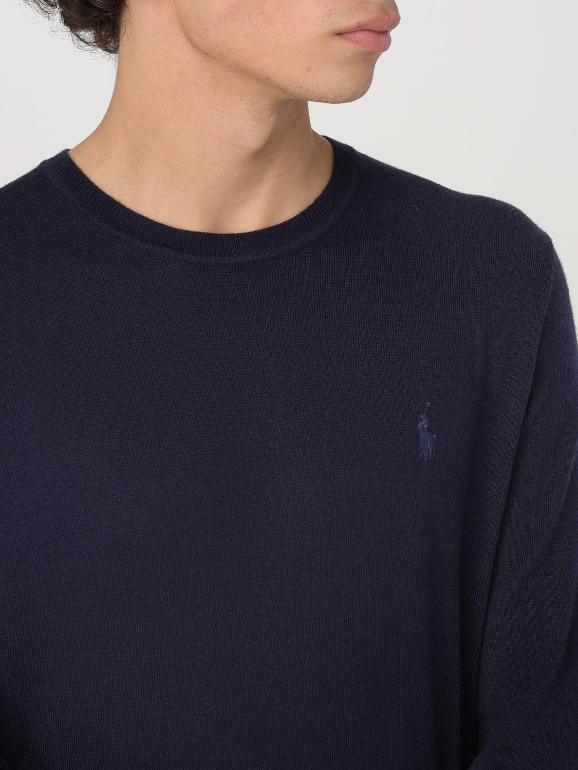 POLO RALPH LAUREN SWEATER: Sweater men Polo Ralph Lauren, Blue - Img 3