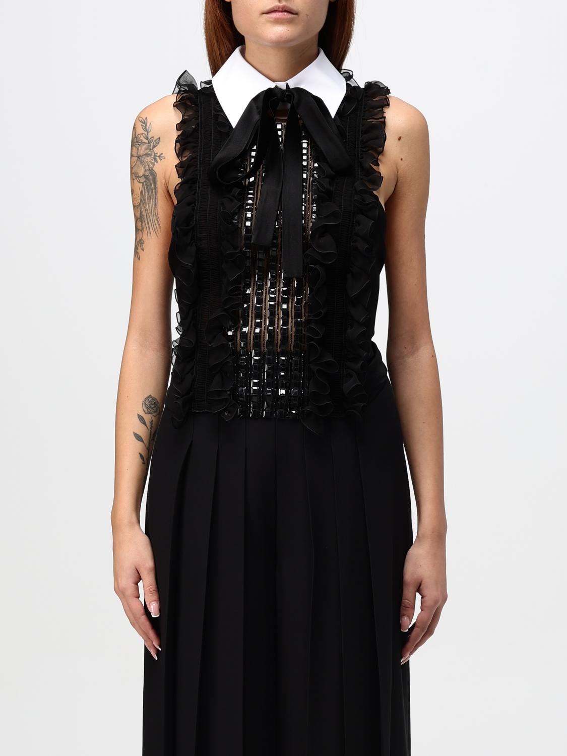 ALBERTA FERRETTI TOP: Top femme Alberta Ferretti, Noir - Img 1