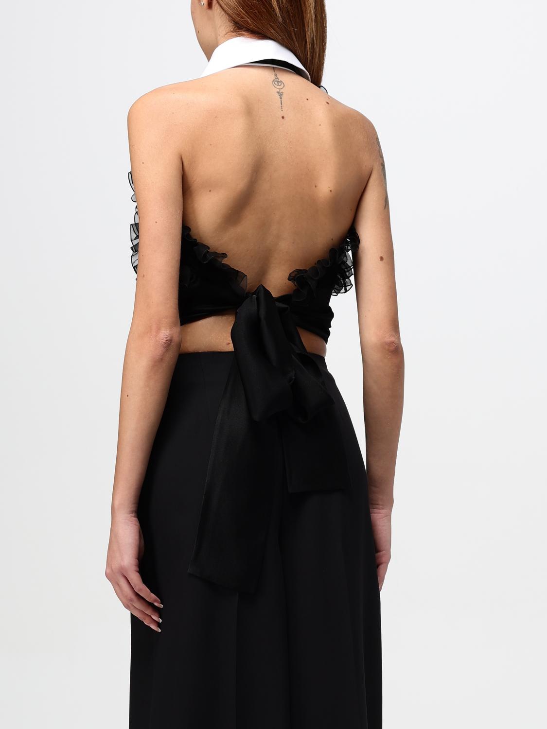 ALBERTA FERRETTI TOP: Top femme Alberta Ferretti, Noir - Img 3
