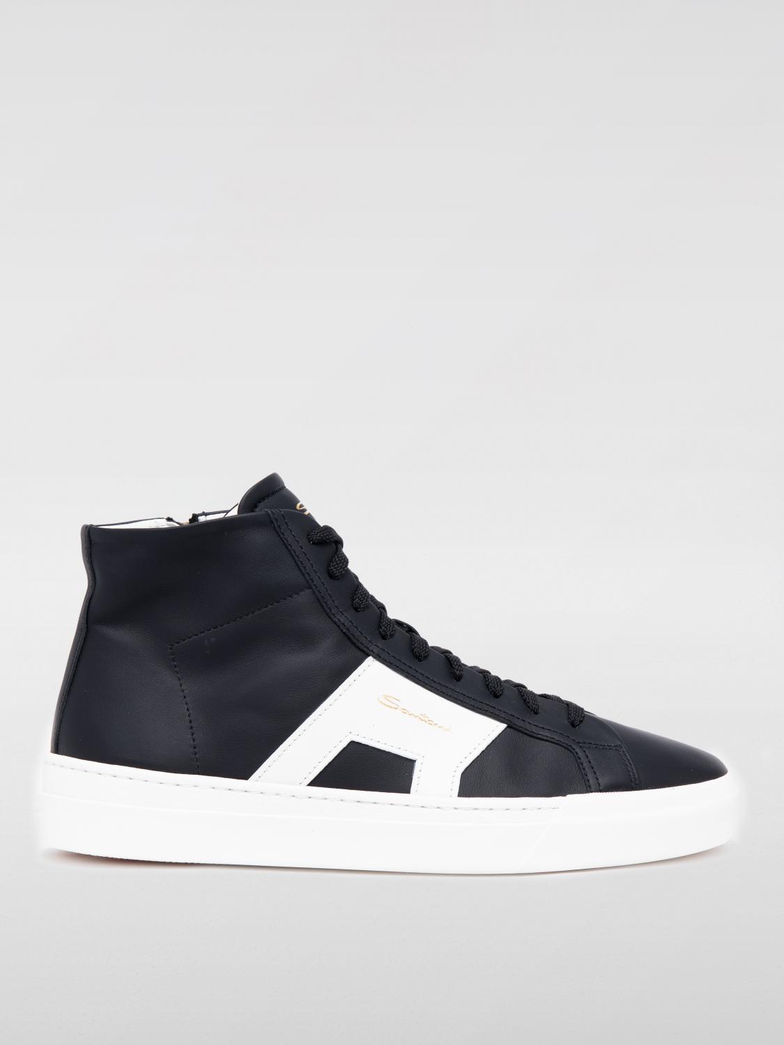SANTONI SNEAKERS: Sneakers herren Santoni, Schwarz - Img 1