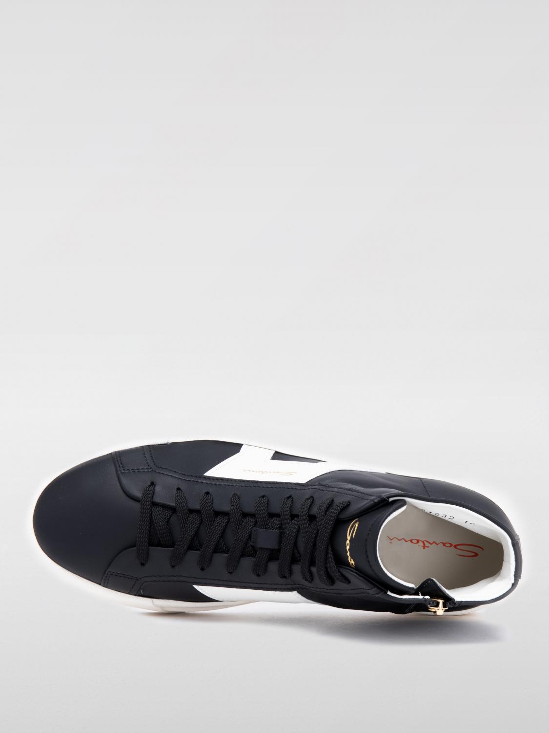 SANTONI SNEAKERS: Sneakers herren Santoni, Schwarz - Img 3