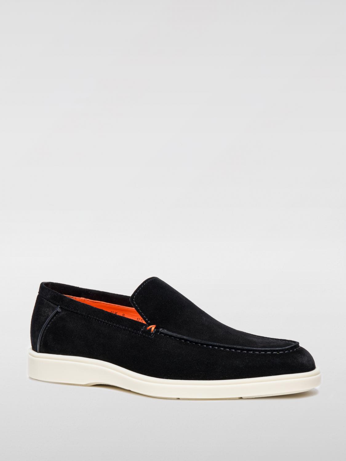 SANTONI MOCASSINI: Mocassino Santoni in camoscio , Nero - Img 2