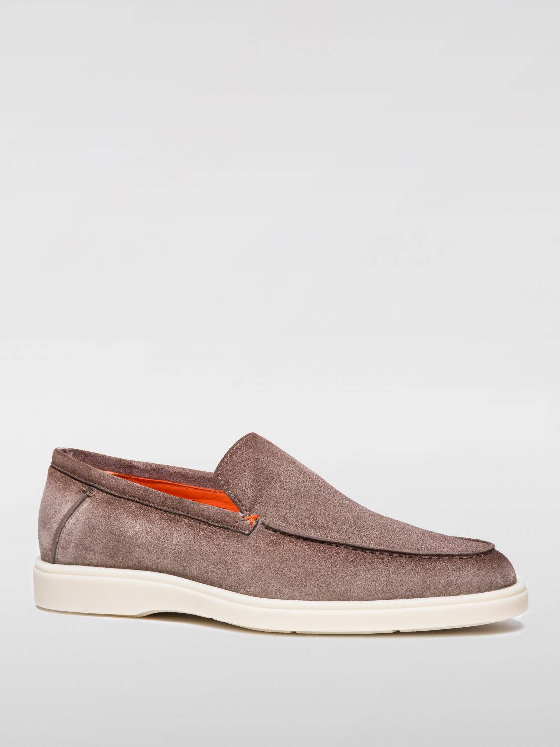 SANTONI MOCASSINI: Mocassino Santoni in camoscio , Marrone - Img 2
