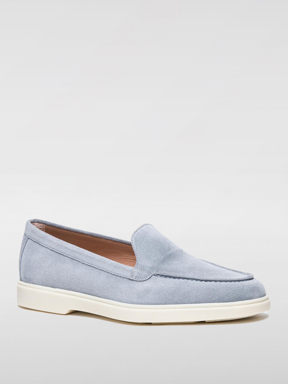 SANTONI MOCASSINI: Mocassino Santoni in camoscio , Blue - Img 2