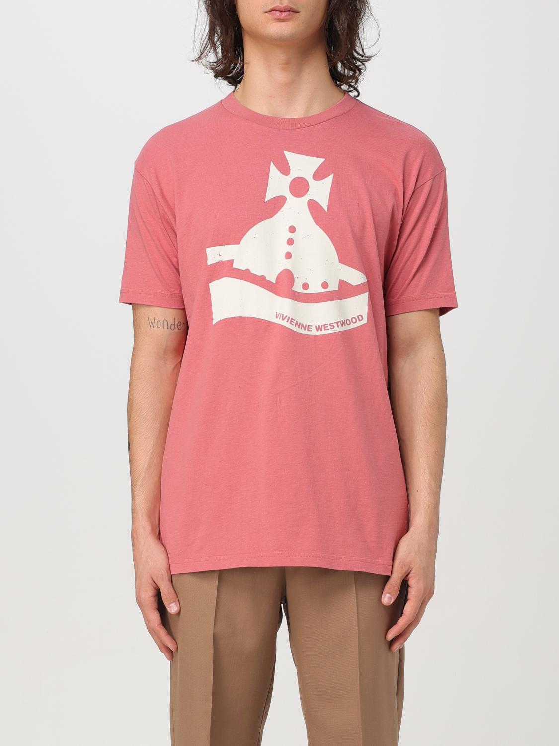 VIVIENNE WESTWOOD T-SHIRT: T-shirt men Vivienne Westwood, Pink - Img 1