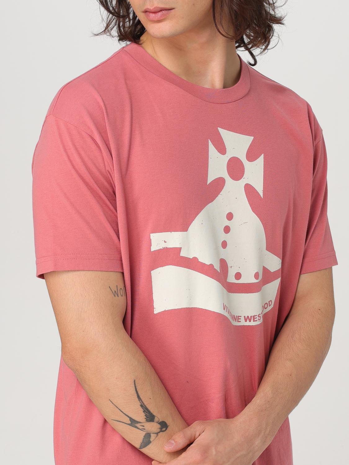 VIVIENNE WESTWOOD T-SHIRT: T-shirt men Vivienne Westwood, Pink - Img 4