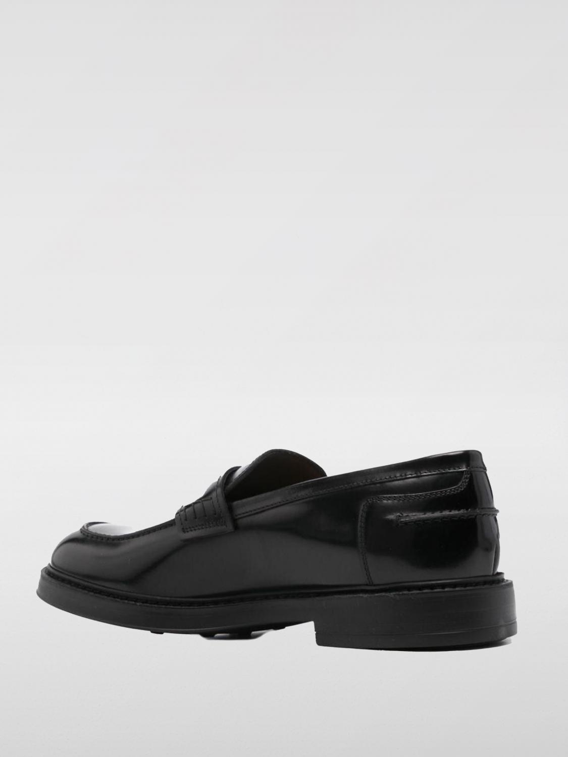 DOUCAL'S MOCASSINI: Mocassino Doucal's in pelle spazzolata , Nero - Img 3