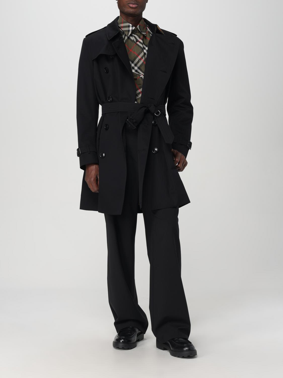 BURBERRY JACKET: Burberry men's trench coat, Black - Img 2