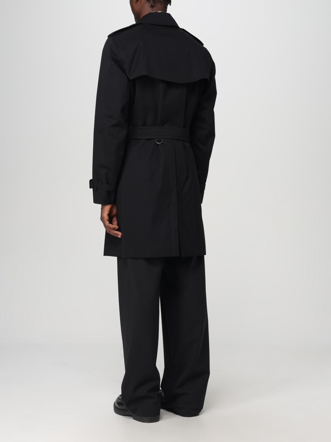 Burberry men's trench coat - Black | 8079386 | GIGLIO.COM