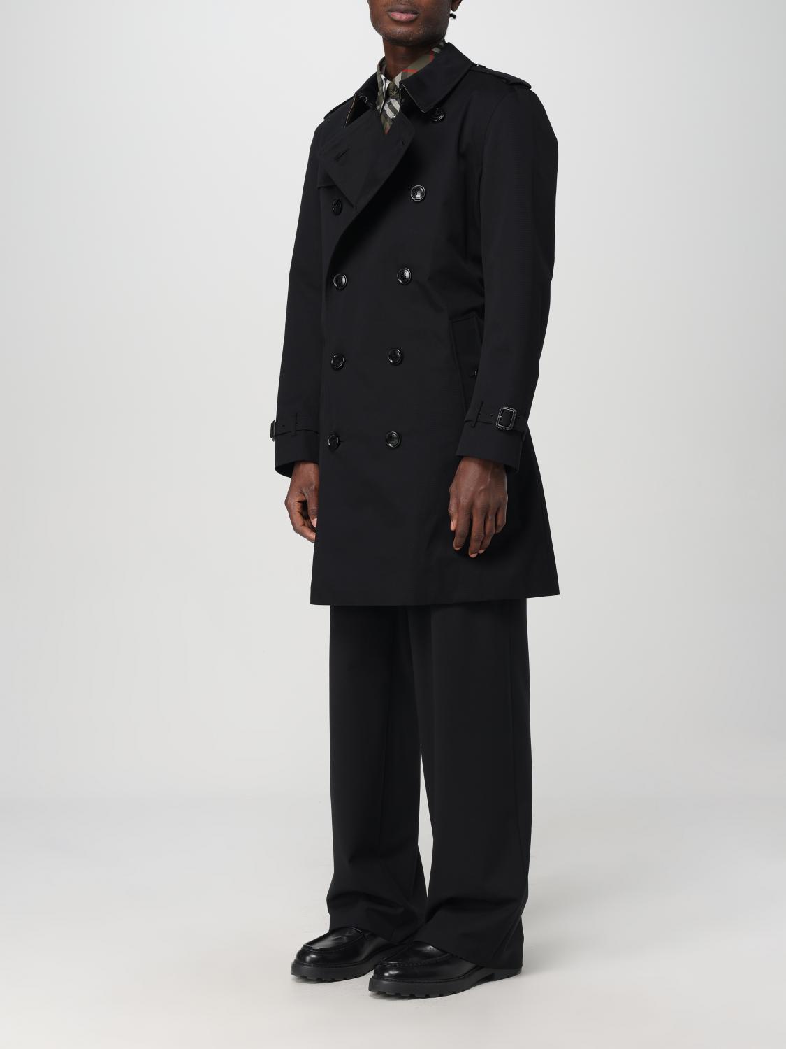 Burberry men's trench coat - Black | 8079386 | GIGLIO.COM