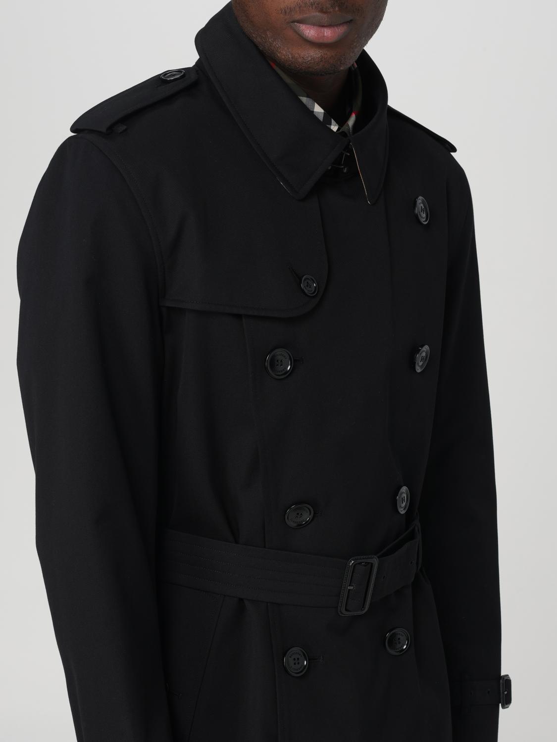 Burberry men's trench coat - Black | 8079386 | GIGLIO.COM