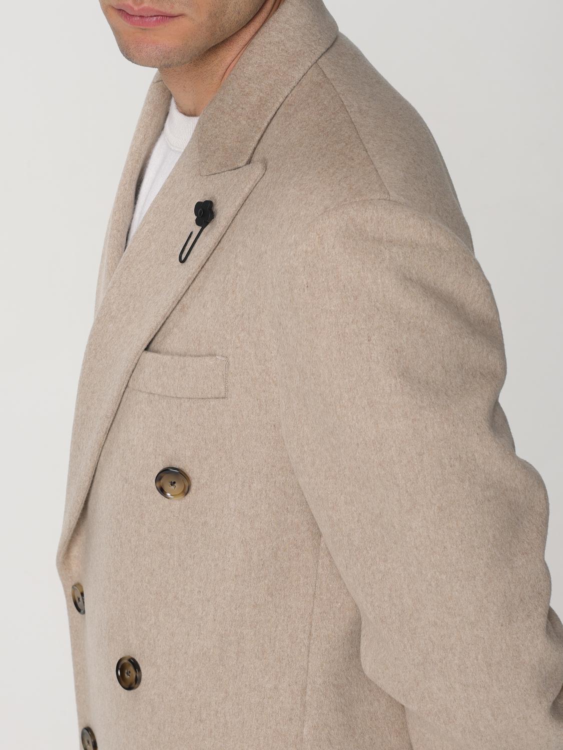 LARDINI 코트: 코트 남성 Lardini, 카멜 - Img 4