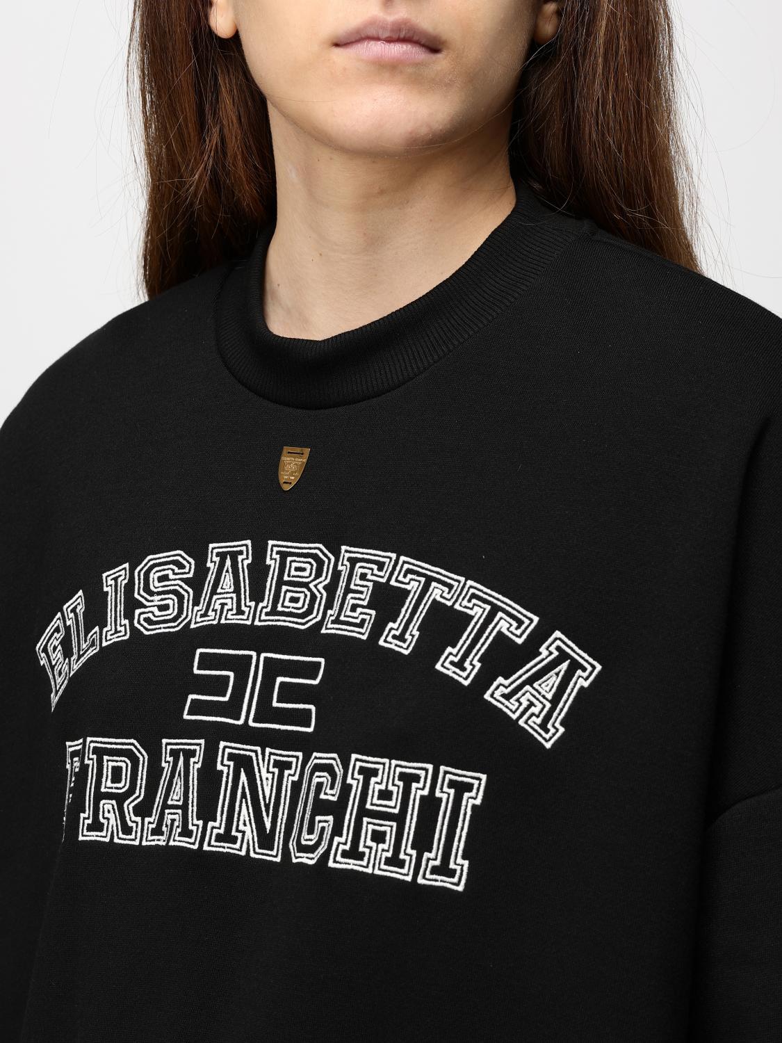 ELISABETTA FRANCHI SWEATSHIRT: Sweater woman Elisabetta Franchi, Black - Img 4