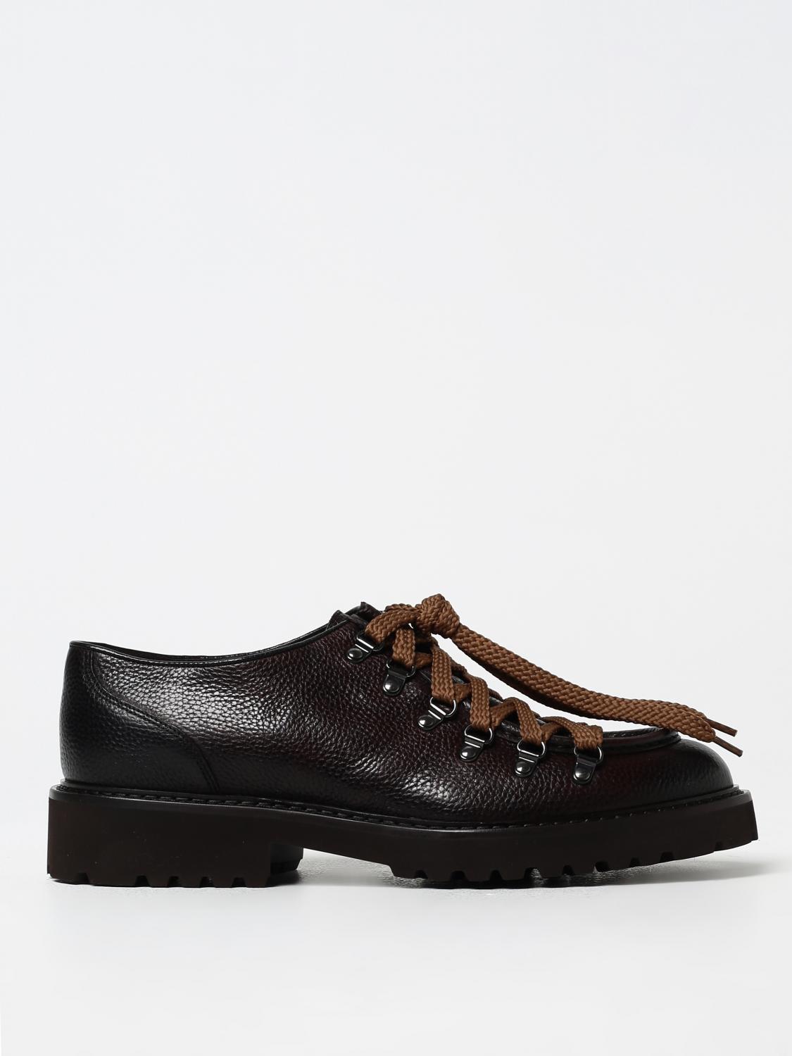 DOUCAL'S SCARPE STRINGATE: Derby Doucal's in pelle a grana, Marrone - Img 1