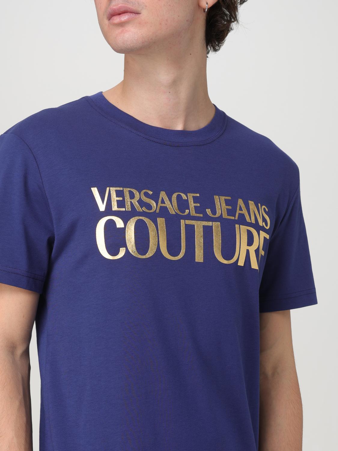 VERSACE JEANS COUTURE T-SHIRT: T-shirt men Versace Jeans Couture, Blue - Img 3