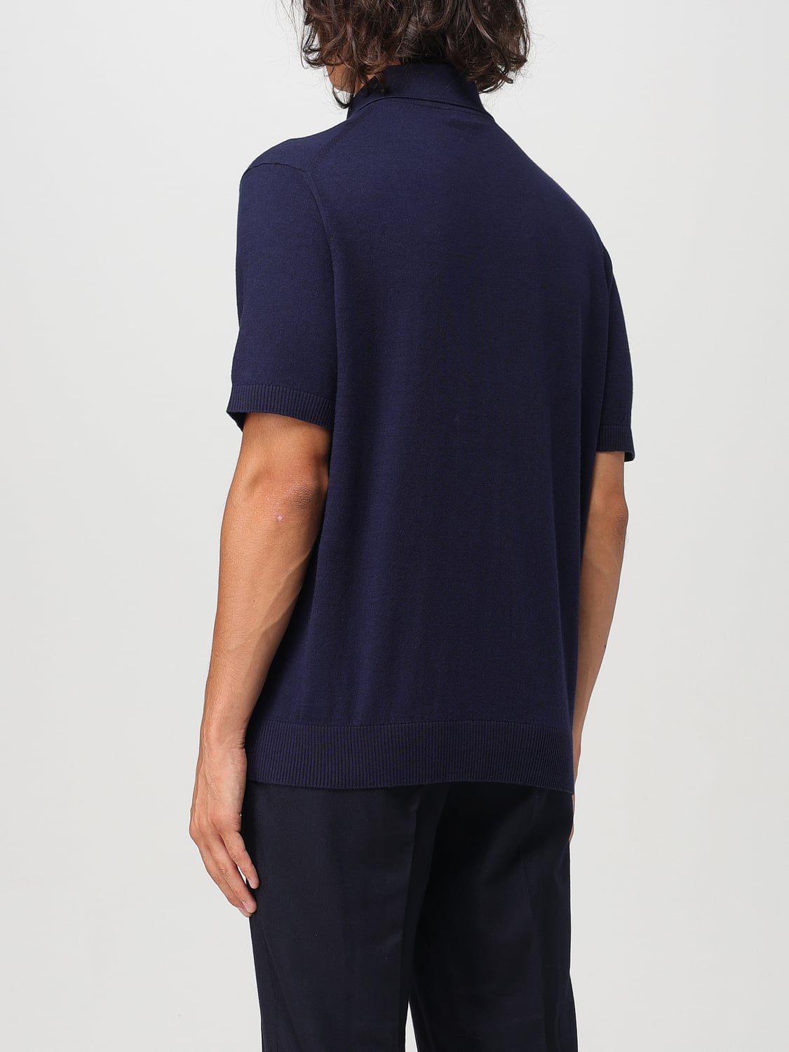 ETRO POLO: Polo Etro in cotone con logo , Blue - Img 3