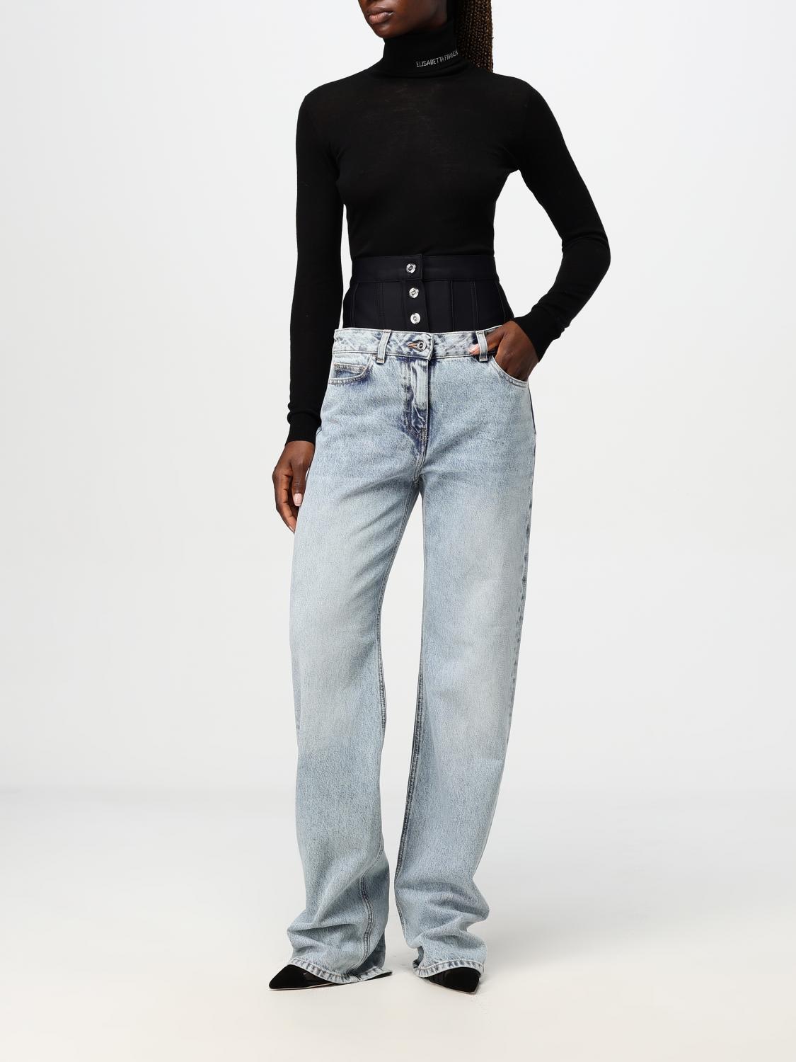 ELISABETTA FRANCHI JEANS: Pants woman Elisabetta Franchi, Denim - Img 2