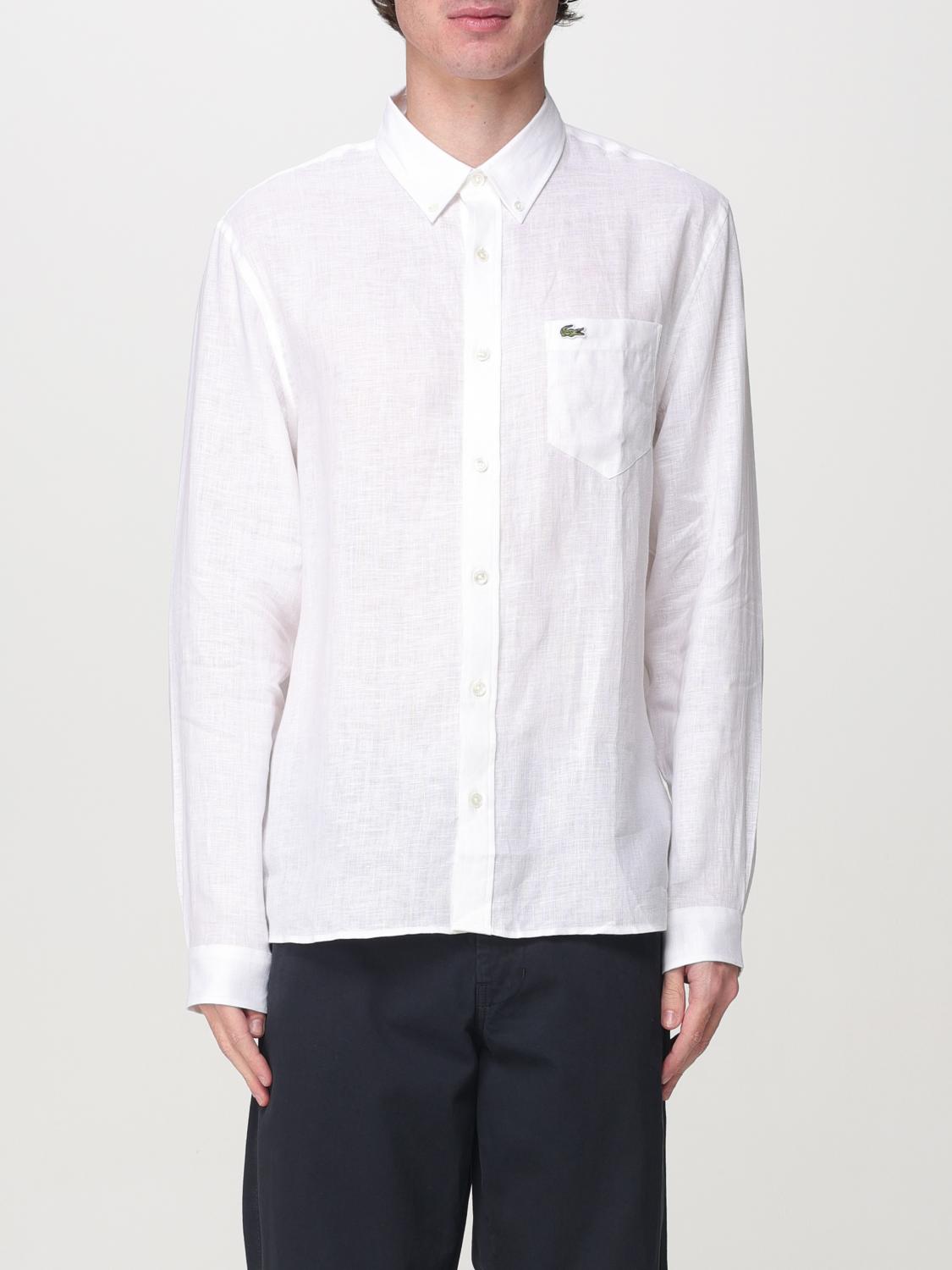 LACOSTE SHIRT: Shirt men Lacoste, White - Img 1