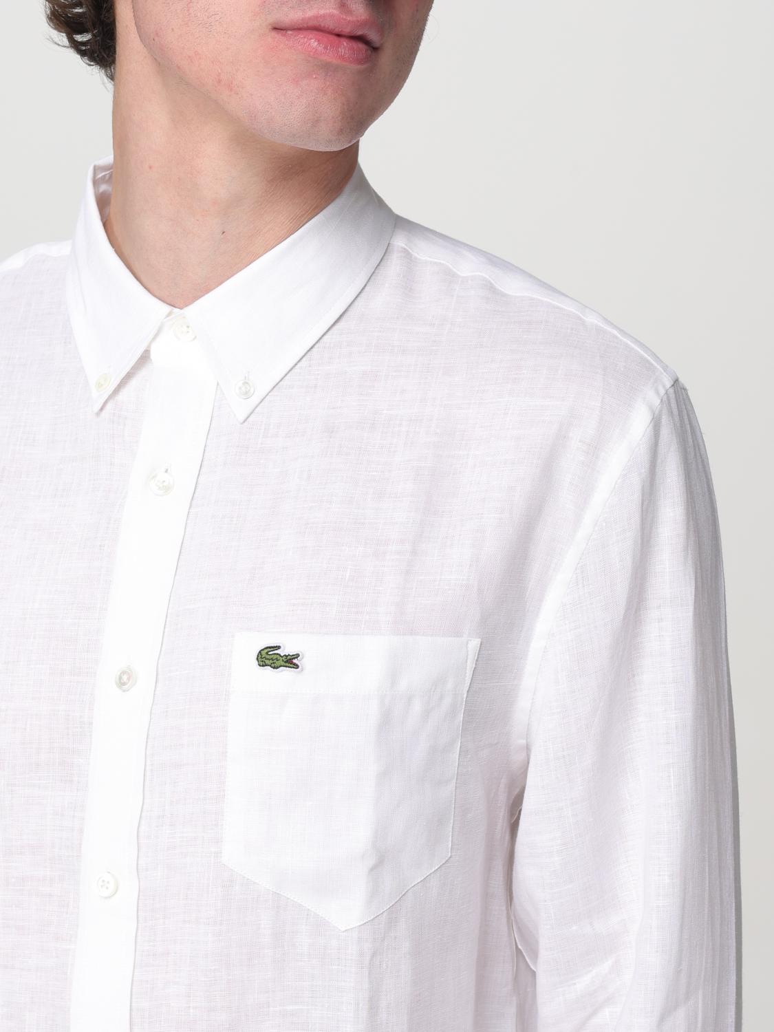 LACOSTE SHIRT: Shirt men Lacoste, White - Img 3