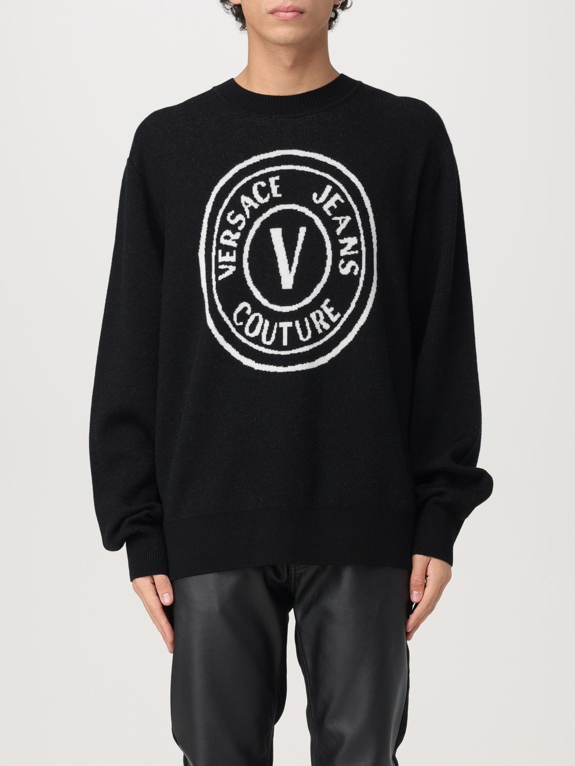 VERSACE JEANS COUTURE SWEATER: Cardigan men Versace Jeans Couture, White - Img 1