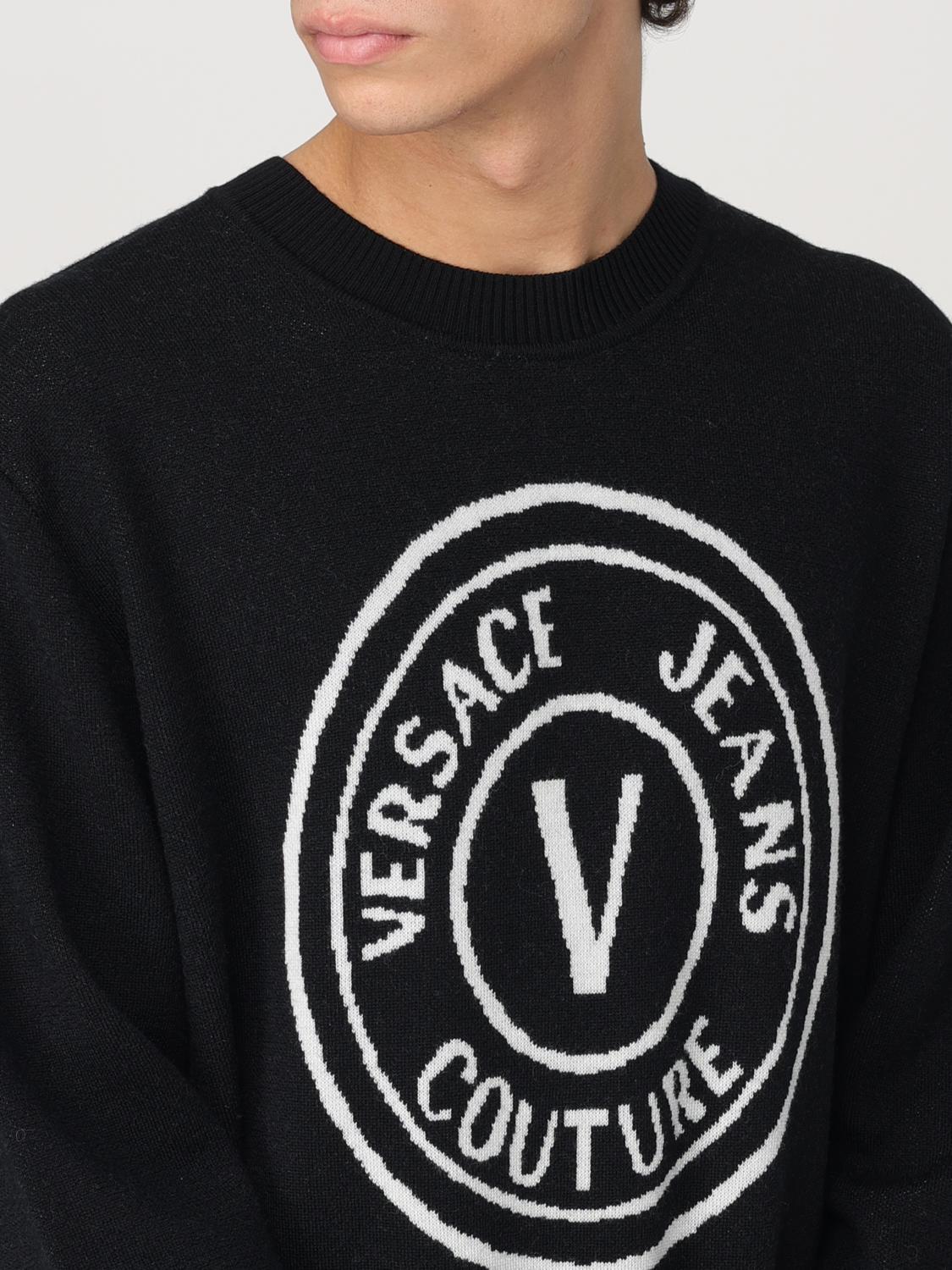 VERSACE JEANS COUTURE SWEATER: Cardigan men Versace Jeans Couture, White - Img 4