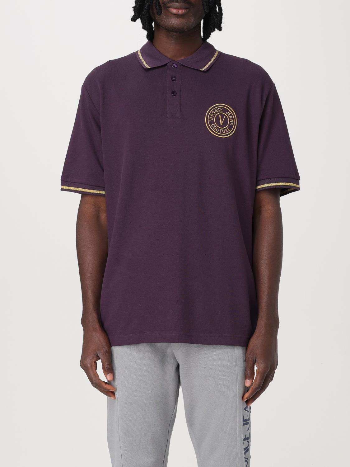 VERSACE JEANS COUTURE POLO: Polo hombre Versace Jeans Couture, Violeta - Img 1