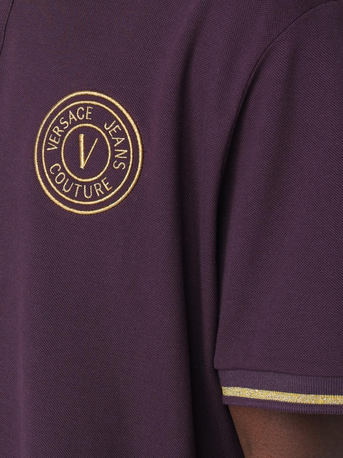 VERSACE JEANS COUTURE POLO: Polo hombre Versace Jeans Couture, Violeta - Img 3