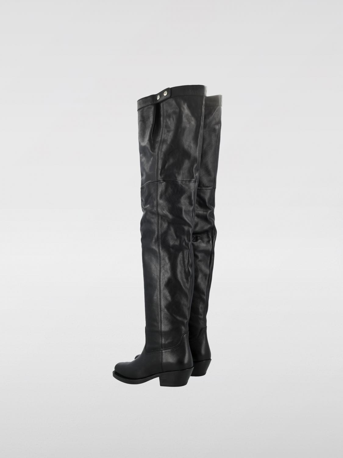 ISABEL MARANT STIVALI: Stivale Amati Isabel Marant in pelle , Nero - Img 3
