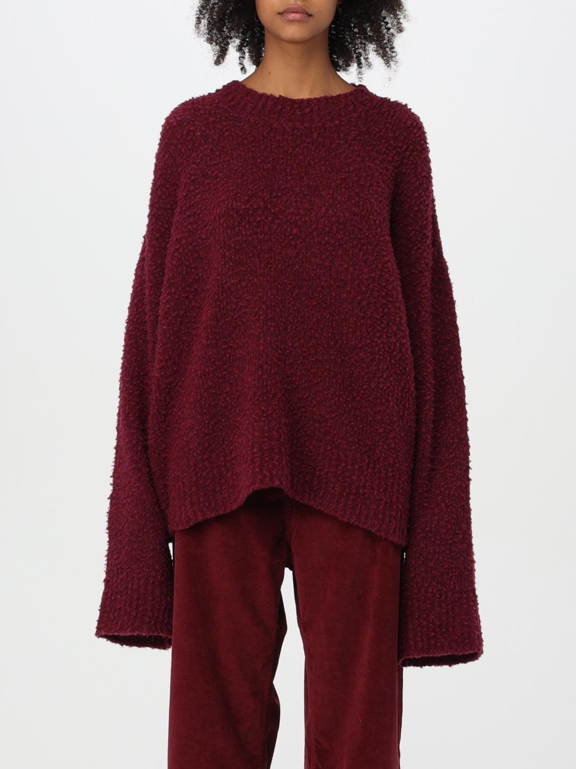 UMA WANG MAGLIA: Pullover oversize Uma Wang in lana e cashmere , Rosso - Img 1