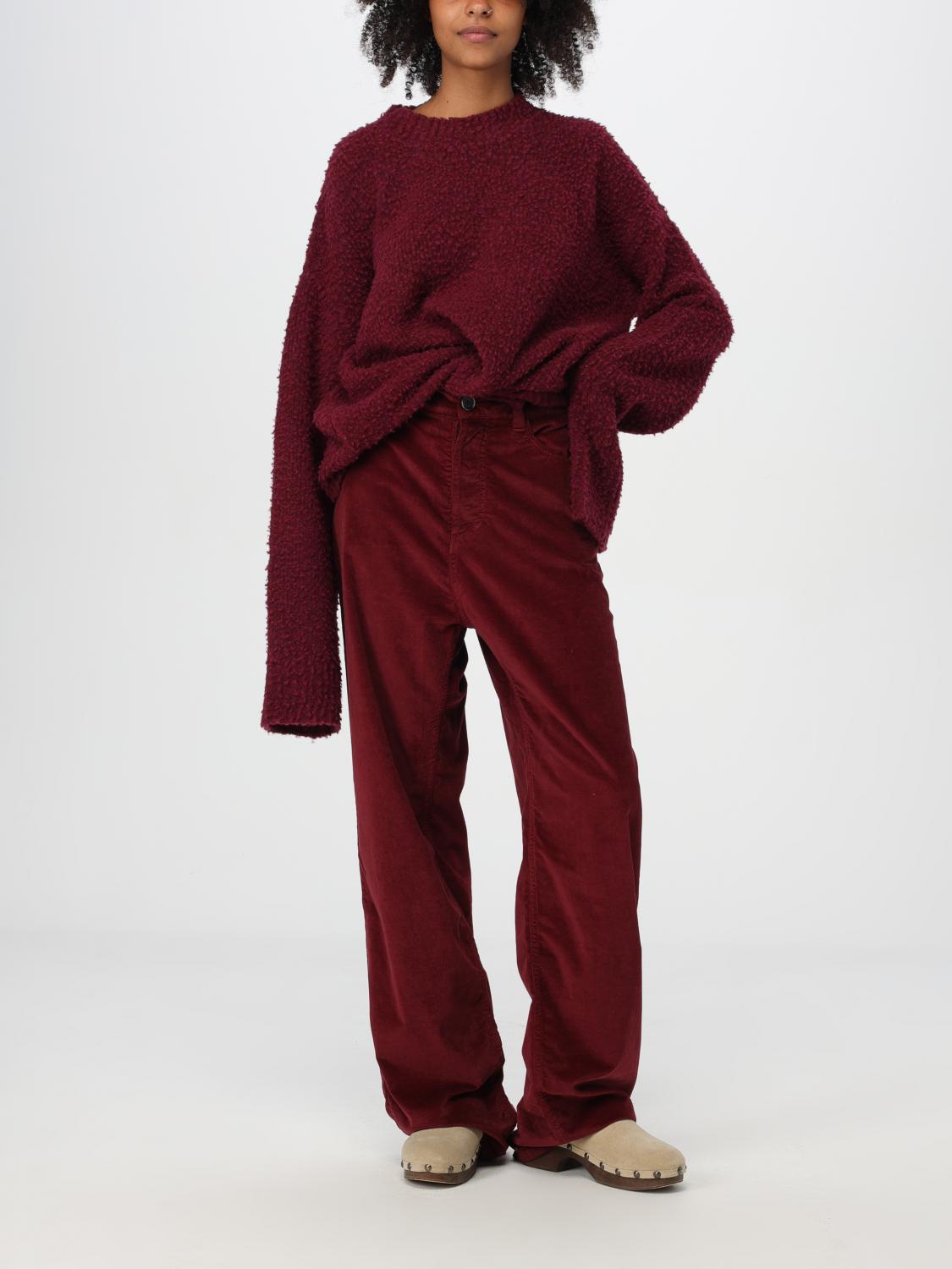 UMA WANG MAGLIA: Pullover oversize Uma Wang in lana e cashmere , Rosso - Img 2