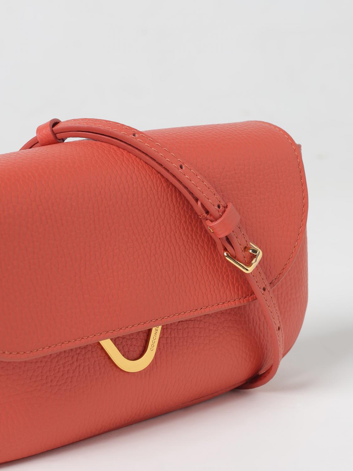 COCCINELLE CLUTCH: Shoulder bag woman Coccinelle, Brick Red - Img 3