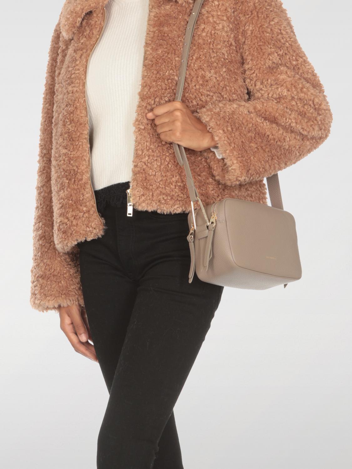 COCCINELLE BORSA MINI: Borsa Coccinelle in pelle a grana , Grigio - Img 2